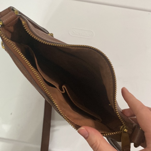 Fossil issue 1954 leather patchwork colorblock crossbody bag - Picture 10 of 12